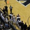 Kenny Frease walks off court on Senior Night